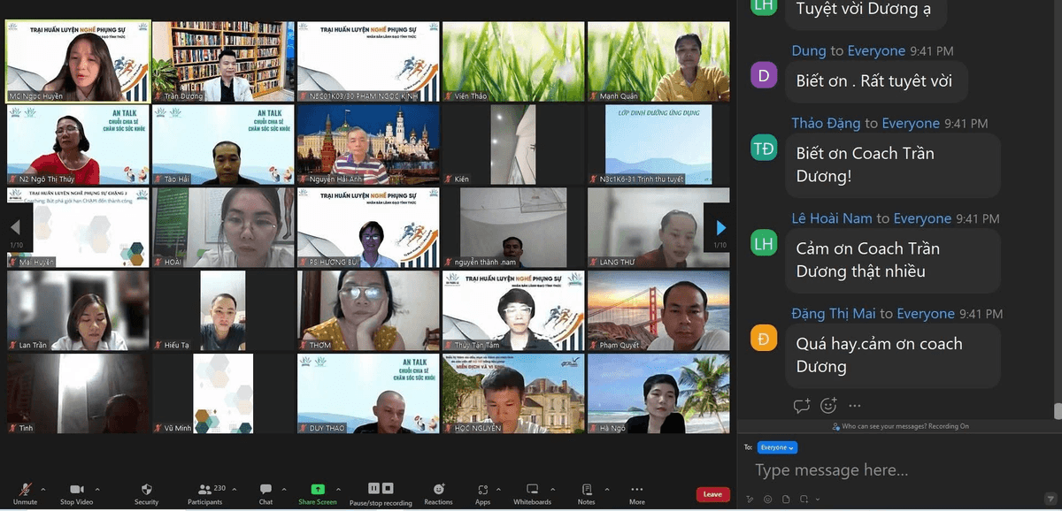 Buổi coaching 1-1 trực tiếp cùng Trần Dương