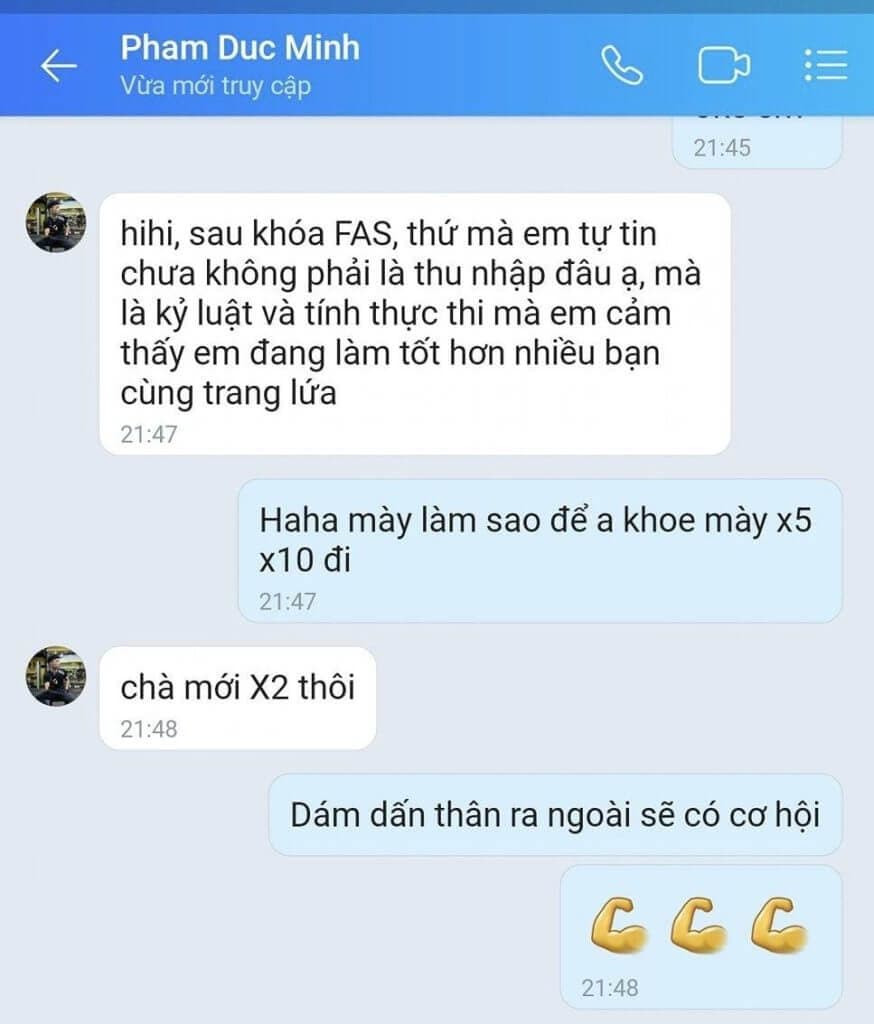 Tin nhắn tự tin vượt bậc về kỷ luật và tính thực thi của Phạm Đức Minh