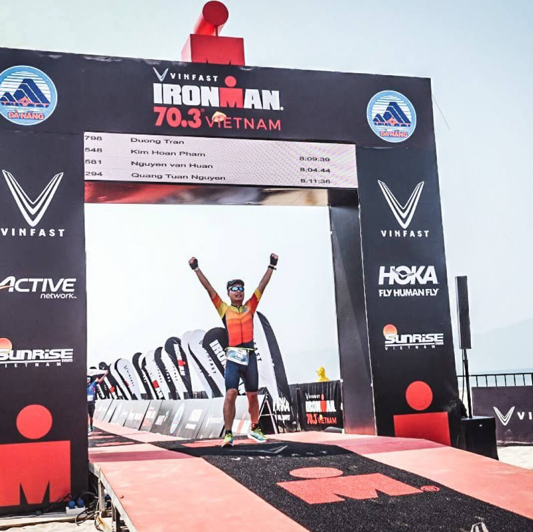 Trần Dương hoàn thành Ironman